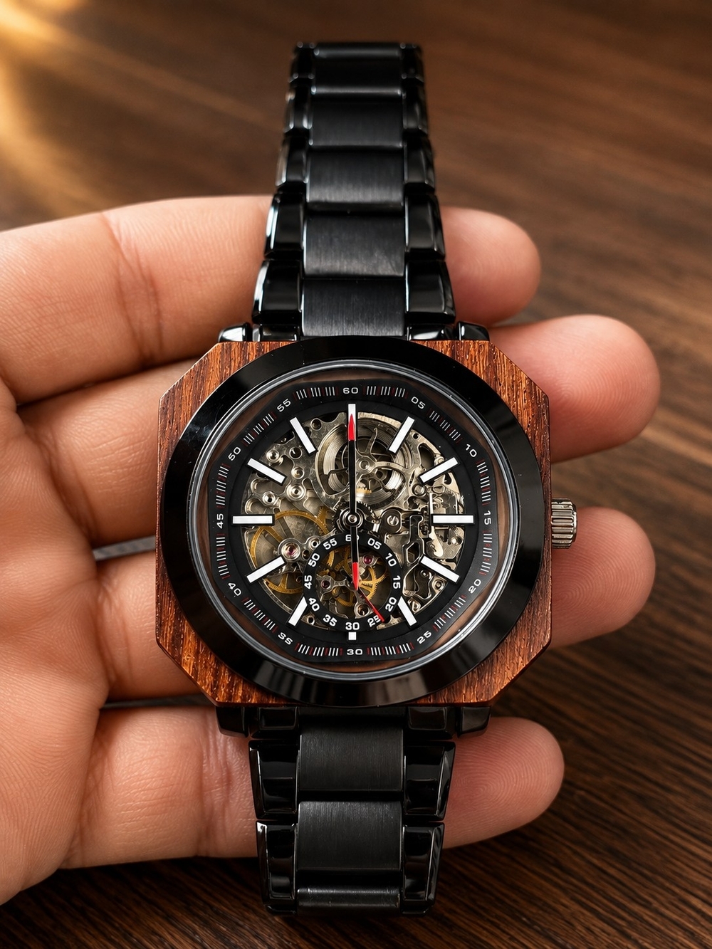 Benjamin Banneker Crossover Limited-Edition 84/450 Automatic Skeleton Dial Watch